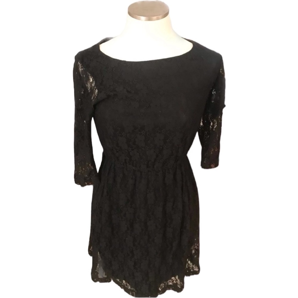 BeBop | Dresses | Bebop Black Lined Lace Dress Size S